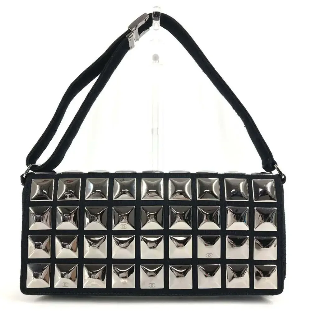 CHANEL Black Logo Shoulder Bag